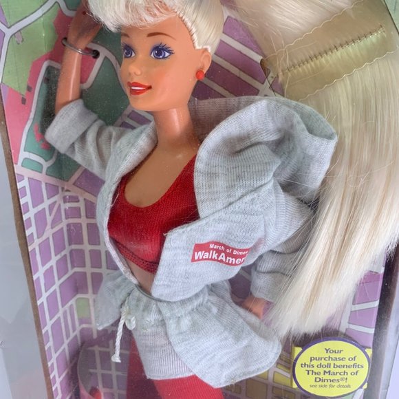 March of Dimes Barbie Walk America 1997 KMart Special Edition 18506 Sealed Box N - Picture 3 of 12